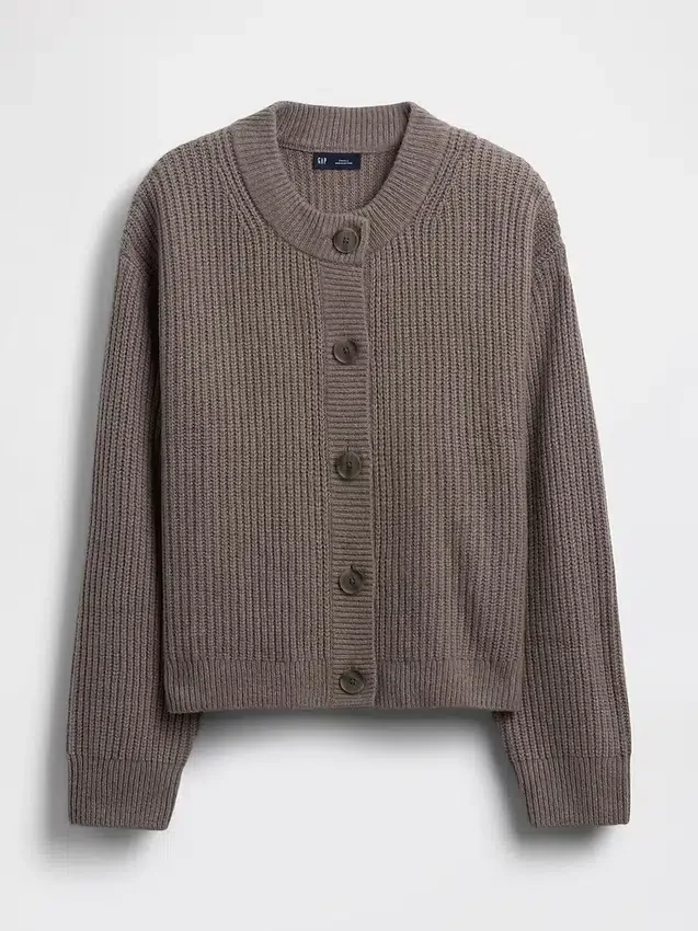 CashSoft Oversized Shaker-Stitch Hırka