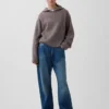CashSoft Oversized Shaker-Stitch Kapüşonlu Kazak
