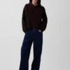 CashSoft Oversized Shaker-Stitch Kapüşonlu Kazak