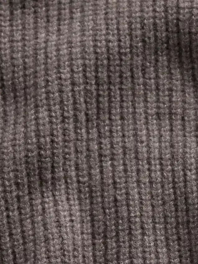 CashSoft Oversized Shaker-Stitch Kapüşonlu Kazak