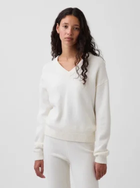 CashSoft Oversized V Yaka Kazak