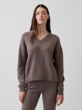 CashSoft Oversized V Yaka Kazak