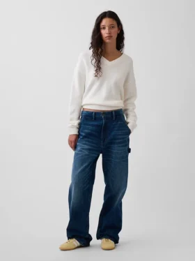 CashSoft Oversized V Yaka Kazak