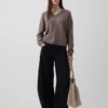 CashSoft Oversized V Yaka Kazak