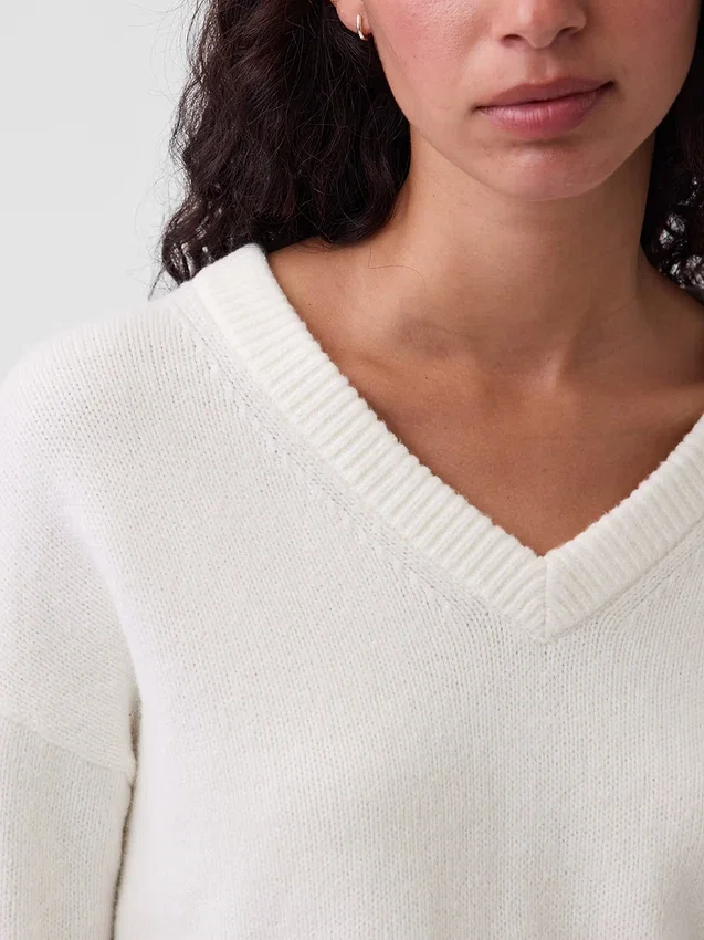 CashSoft Oversized V Yaka Kazak