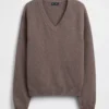CashSoft Oversized V Yaka Kazak