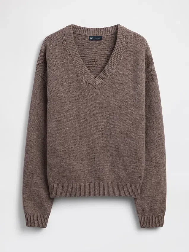 CashSoft Oversized V Yaka Kazak