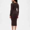 CashSoft Ribana Midi Kazak Elbise