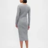 CashSoft Ribana Midi Kazak Elbise
