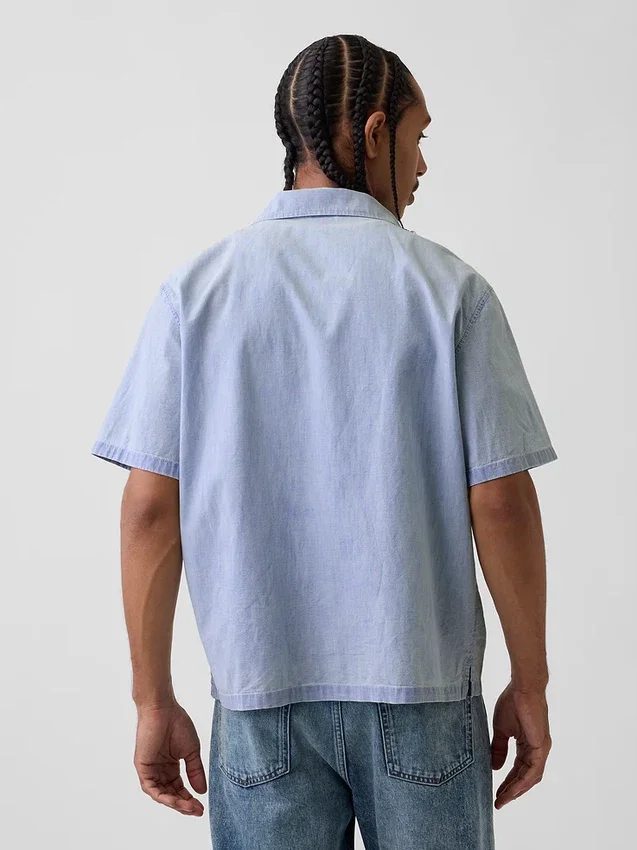 Chambray Tatil Gömleği
