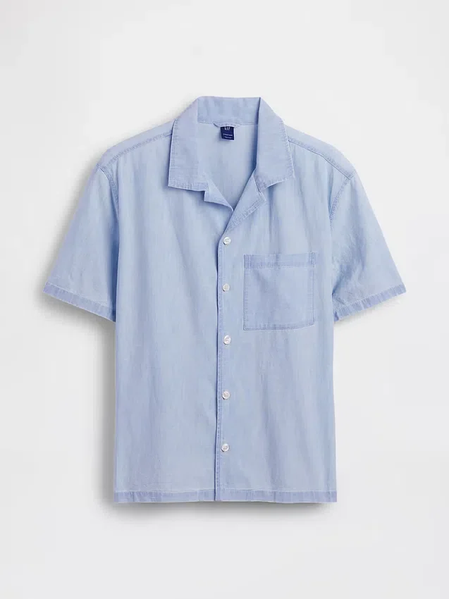 Chambray Tatil Gömleği