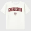 College of Charleston Arch Logo İkincil Grafikli Tişört