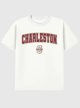 College of Charleston Arch Logo İkincil Grafikli Tişört