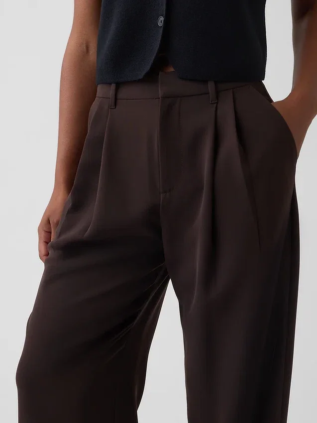 Curvy 365 Yüksek Bel Pileli Pantolon