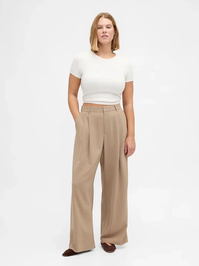 Curvy 365 Yüksek Bel Pileli Pantolon