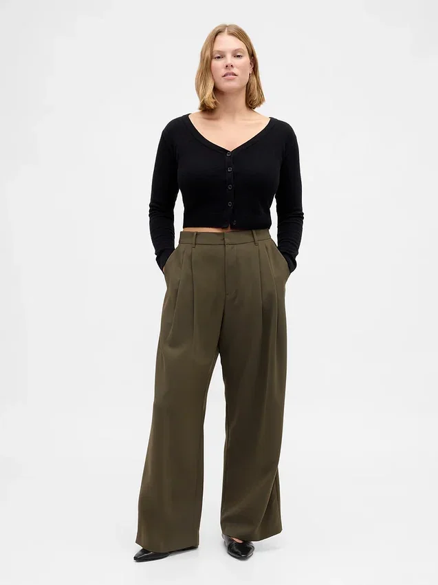 Curvy 365 Yüksek Bel Pileli Pantolon