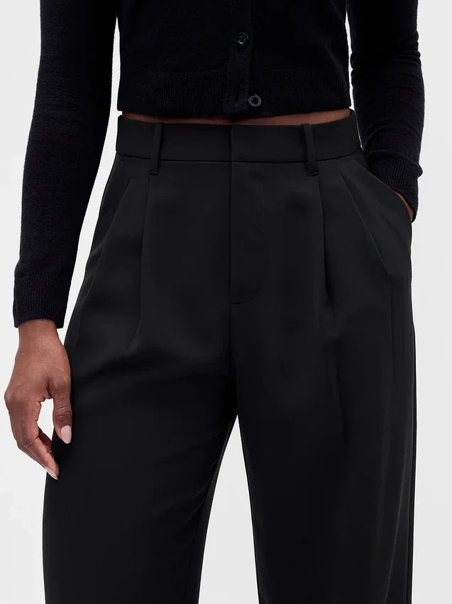 Curvy 365 Yüksek Bel Pileli Pantolon