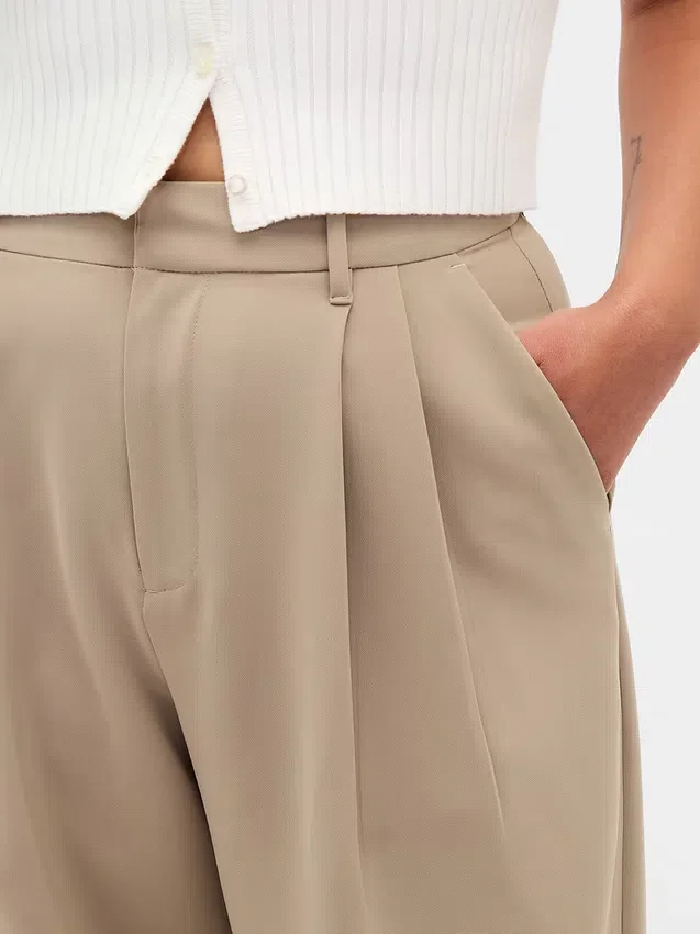 Curvy 365 Yüksek Bel Pileli Pantolon