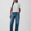 Curvy Düşük Bel '90'lar Stili Bol Kesim Jean'ler