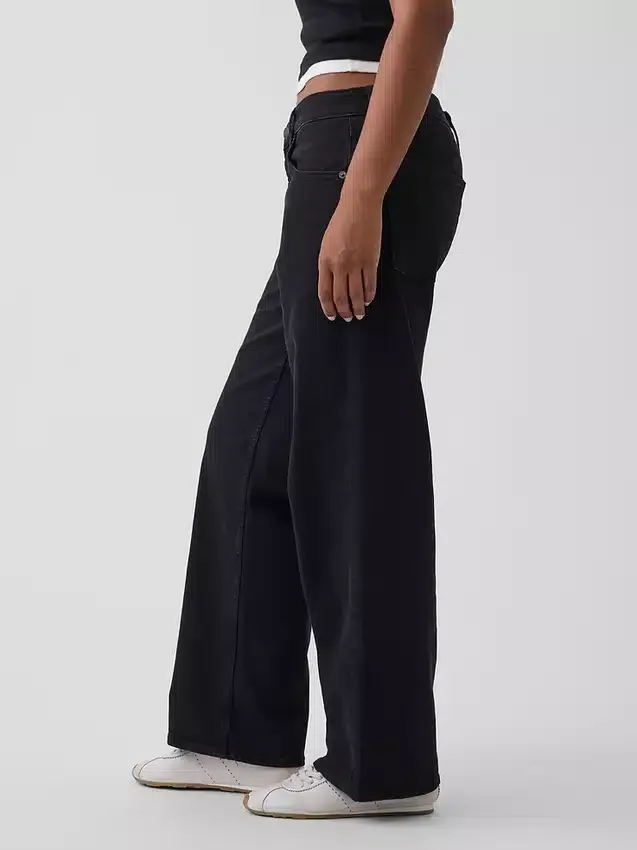 Curvy Düşük Bel '90'lar Stili Bol Kesim Jean'ler