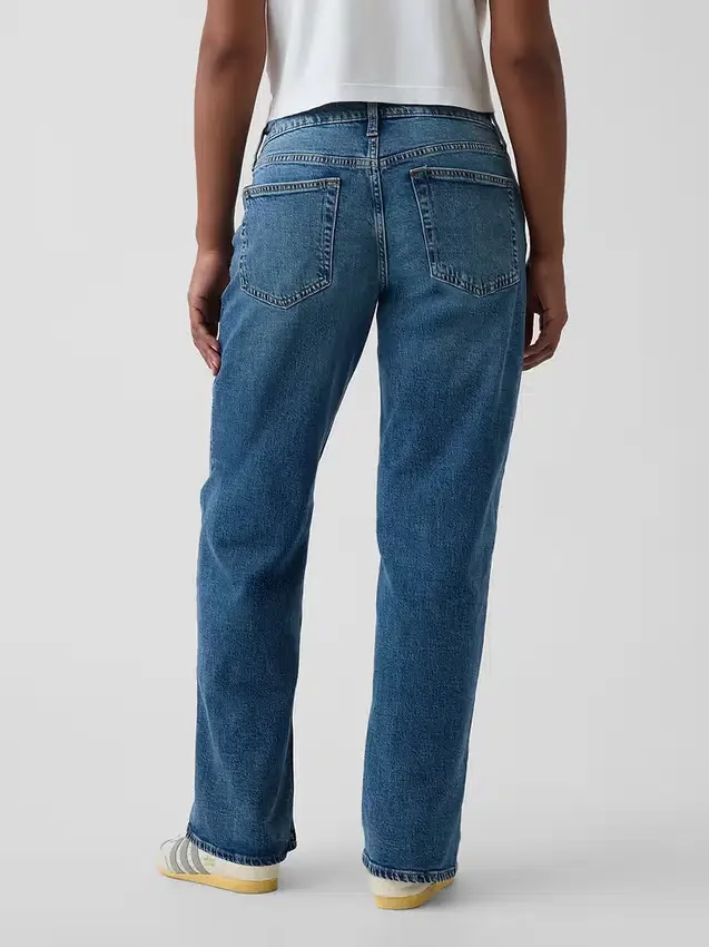 Curvy Düşük Bel '90'lar Stili Bol Kesim Jean'ler
