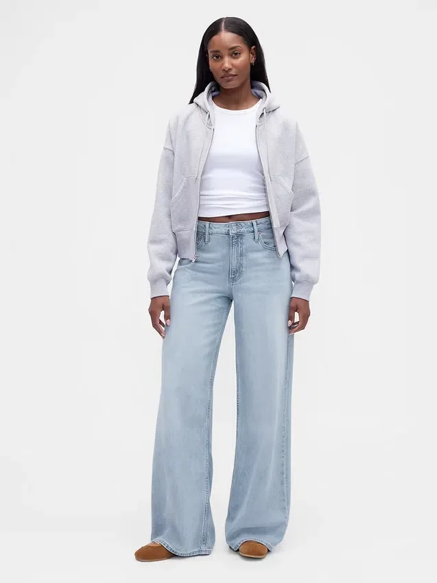 Curvy Orta Bel, Ultra Yumuşak Bol Kesim Jean