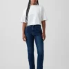 Curvy Yüksek Bel '90'lar Stilinde Dar Düz Kesim Jean