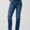 Curvy Yüksek Bel '90'lar Stilinde Dar Düz Kesim Jean