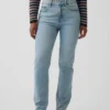 Curvy Yüksek Bel '90'lar Stilinde Dar Düz Kesim Jean