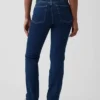 Curvy Yüksek Bel '90'lar Stilinde Dar Düz Kesim Jean