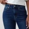 Curvy Yüksek Bel '90'lar Stilinde Dar Düz Kesim Jean
