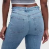 Curvy Yüksek Bel '90'lar Stilinde Dar Düz Kesim Jean