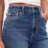 Curvy Yüksek Bel '90'lar Stilinde Dar Düz Kesim Jean