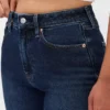 Curvy Yüksek Bel '90'lar Stilinde Dar Düz Kesim Jean