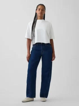 Curvy Yüksek Bel Barrel Jean'ler
