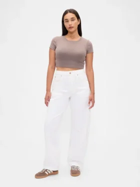 Curvy Yüksek Bel Barrel Jean'ler