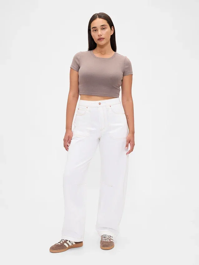 Curvy Yüksek Bel Barrel Jean'ler
