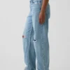 Curvy Yüksek Bel Barrel Jean'ler