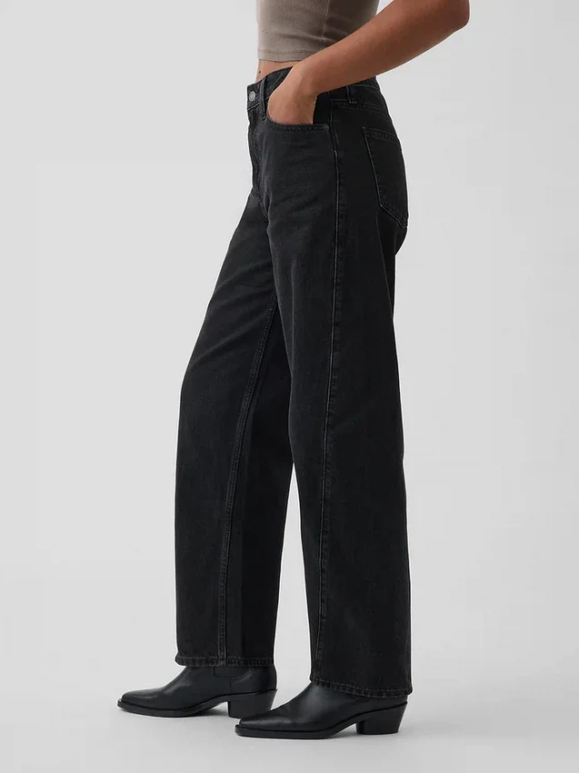 Curvy Yüksek Bel Barrel Jean'ler