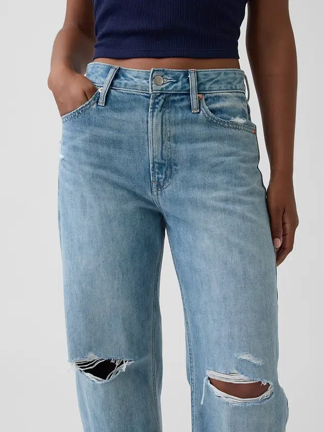 Curvy Yüksek Bel Barrel Jean'ler
