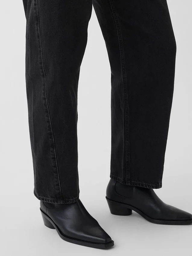 Curvy Yüksek Bel Barrel Jean'ler