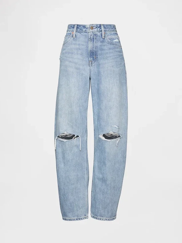 Curvy Yüksek Bel Barrel Jean'ler