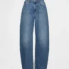 Curvy Yüksek Bel Barrel Jean'ler