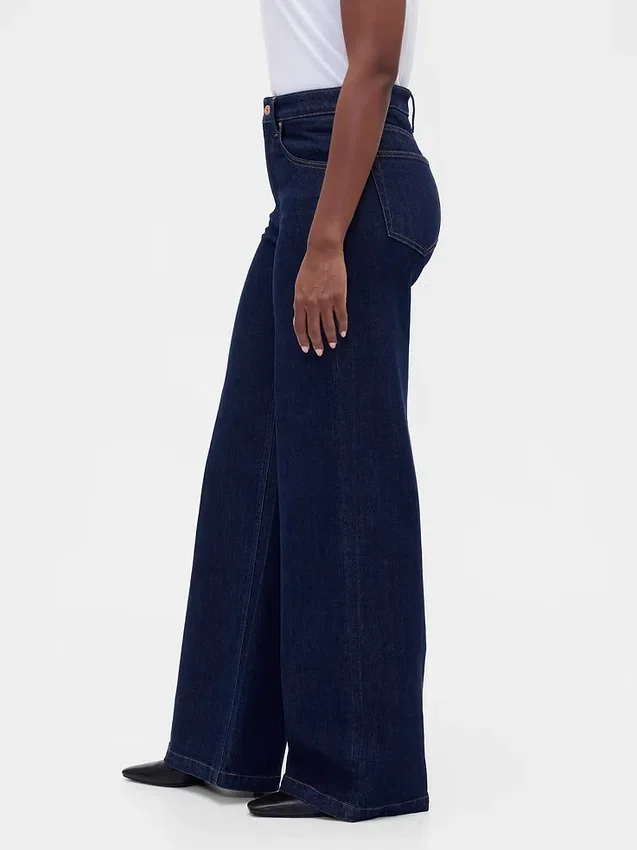 Curvy Yüksek Bel Geniş Paça Jean'ler
