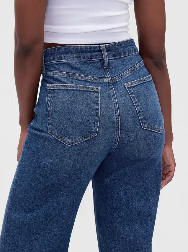 Curvy Yüksek Bel Geniş Paça Jean'ler