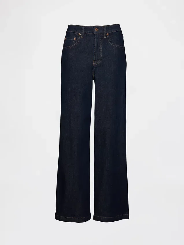 Curvy Yüksek Bel Geniş Paça Jean'ler