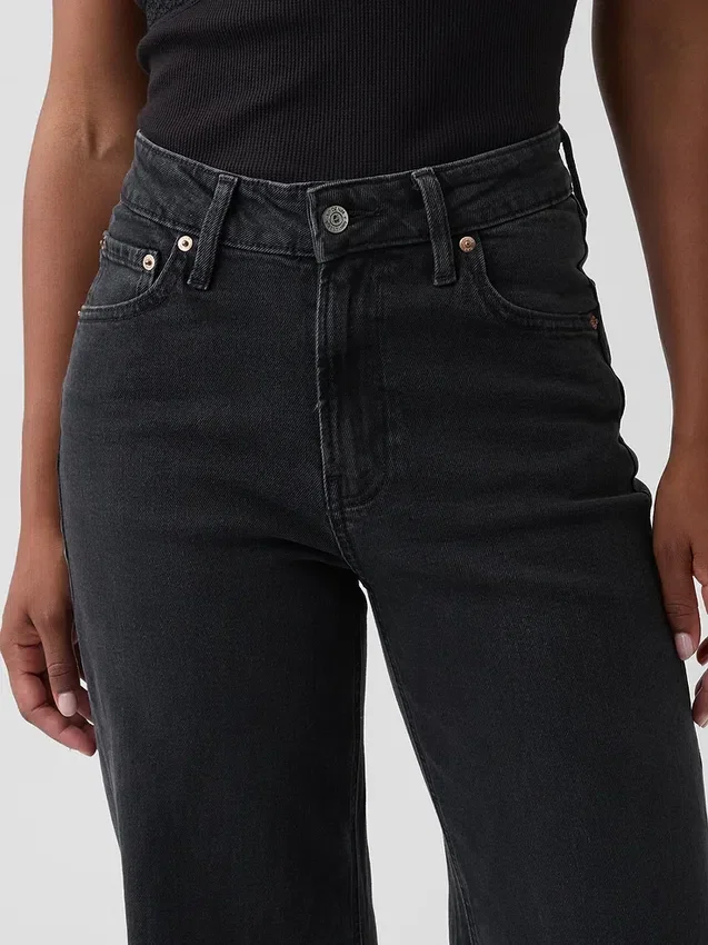 Curvy Yüksek Bel Geniş Paça Jean'ler