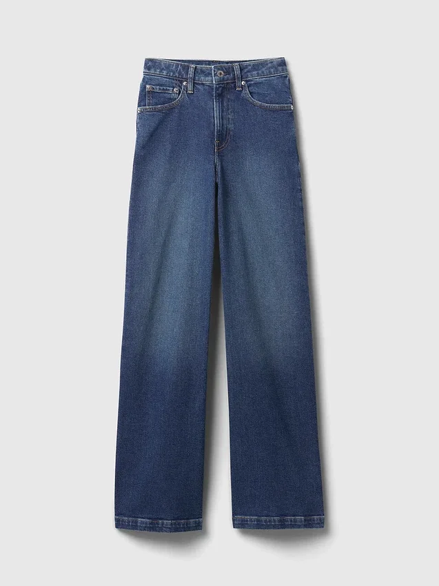 Curvy Yüksek Bel Geniş Paça Jean'ler