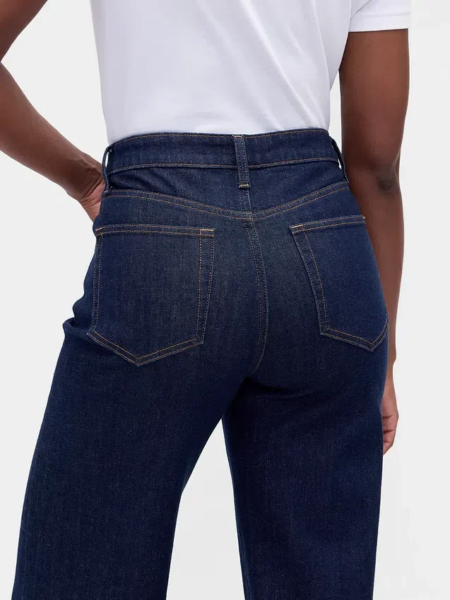 Curvy Yüksek Bel Geniş Paça Jean'ler