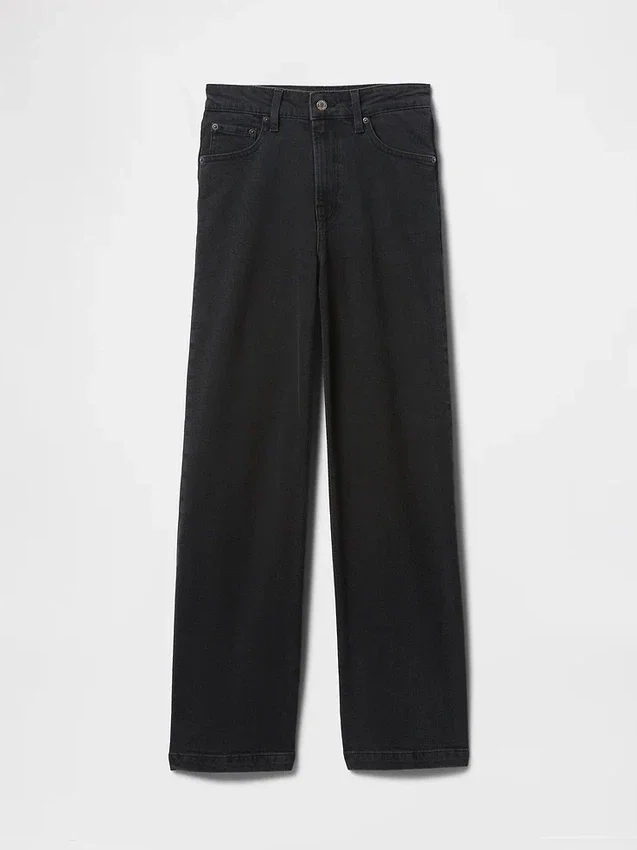 Curvy Yüksek Bel Geniş Paça Jean'ler